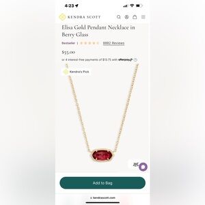 Kendra Scott “Berry” Necklace